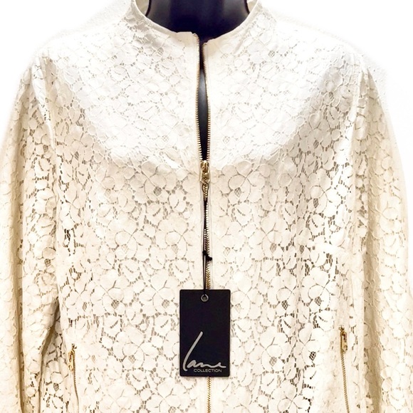 LANE COLLECTION By LANE BRYANT Sparkly Lace Jacket - Picture 2 of 12